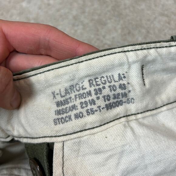 Vintage M-1951 Military Trousers Field Shell Cargo Pants Men's XL - Picture 4 of 12